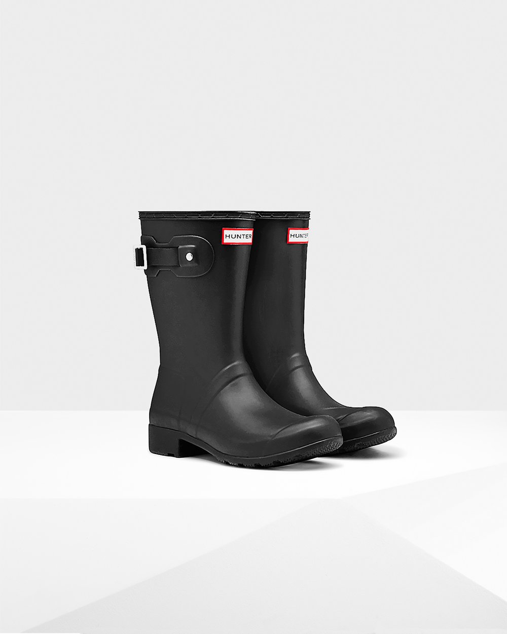 Galochas Curtas Hunter Feminina Pretas - Original Tour Foldable - 56PDFGEJL